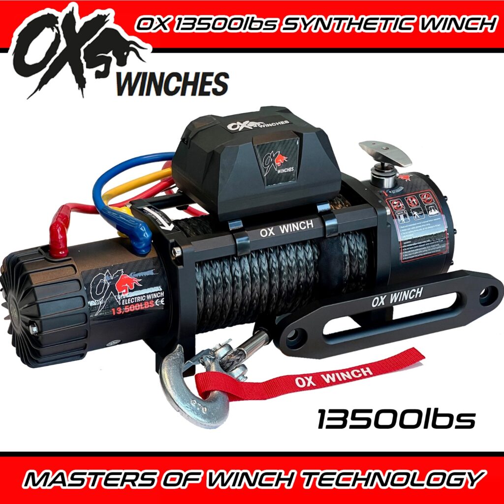 OX 13,500lbs Synthetic Winch